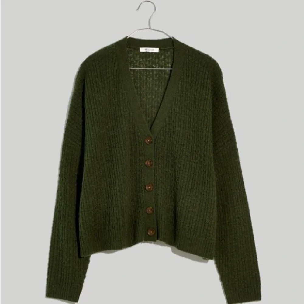 Madewell Alpaca Blend Mayfair Olive Green. Sweater Oversized Cardigan Plus 4X - Picture 4 of 11
